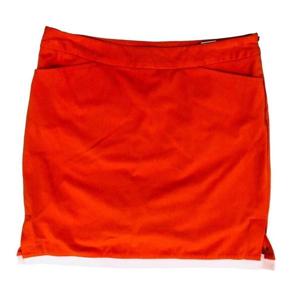 Callaway Activewear Golf Tennis Orange Bottom Peach Skirt Skort Sz 6 - Picture 1 of 11